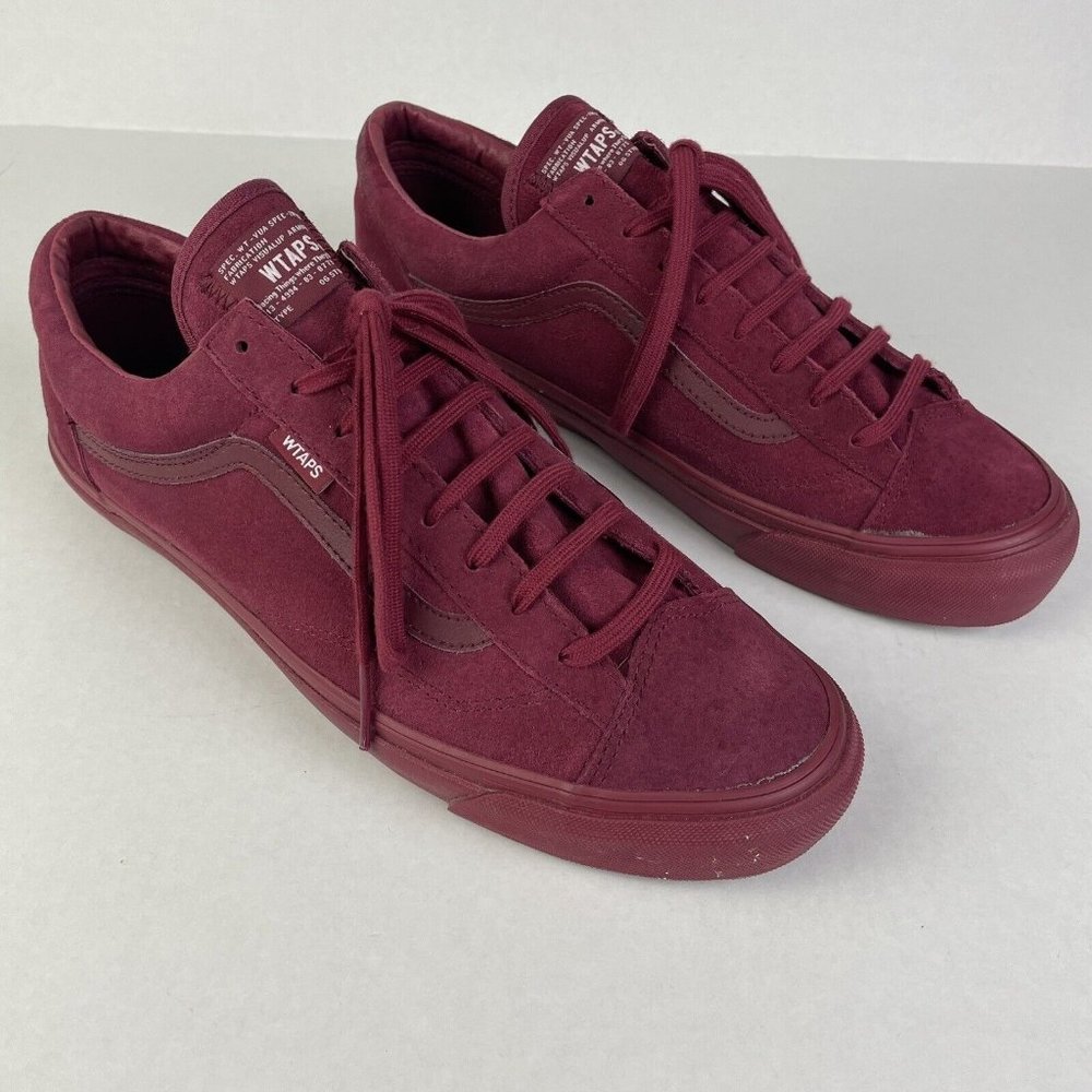 Vans X WTAPS OG Style‎ 36 LX Burgundy Men’s 11.5 EXCELLENT RARE
